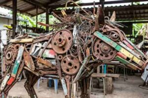 metal scrap artist arun kumar saharanpur