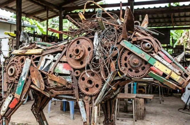 metal scrap artist arun kumar saharanpur