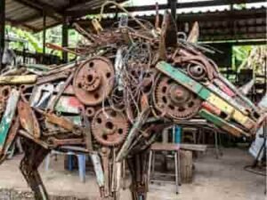 metal scrap artist arun kumar saharanpur
